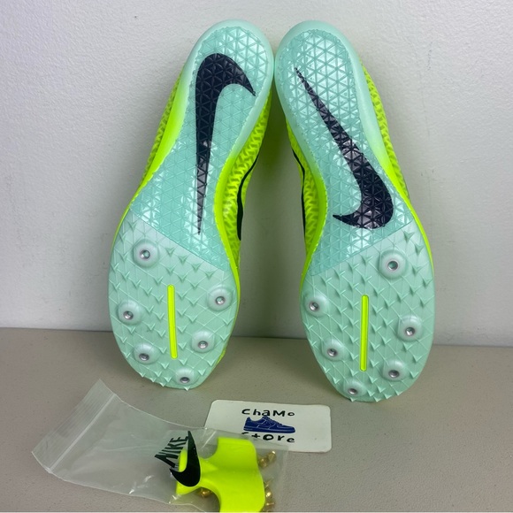 Nike Zoom Mamba V Track Spikes Shoes Volt Green DR9945-700 Men’s sz - Picture 7 of 14